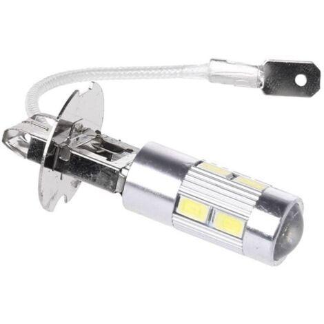 Feu de voiture Super lumineux Led H3 10SMD 6000 10, 5630 K 12V, décodage d'ampoule de conduite, antibrouillard 2pcs