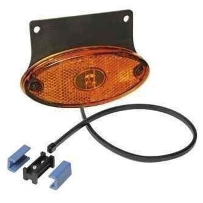 Aspock - Feu latéral orange avec catadioptre pour remorque