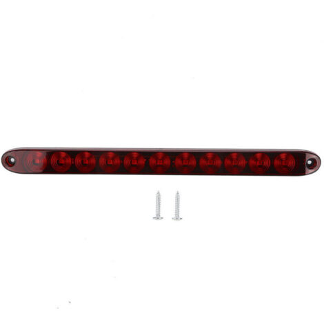 Feu LED 12V 11 LED frein/clignotant arrière lentille rouge pour camions remorques poids lourds,de DEBUNS