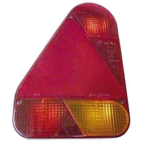 Feu multifonctionnel pour remorque gauche 5 fonctions – Clignotant, Stop, Antibrouillard, Triangle réfléchissant – Installation rapide – Aj.Ba