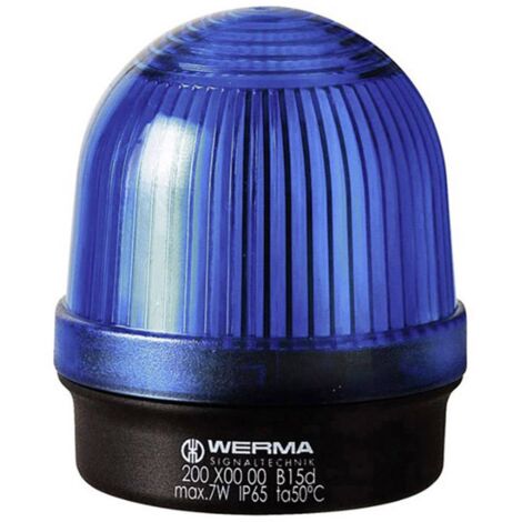 FEU PERMANENT WERMA SIGNALTECHNIK 200.500.00 12 - 240V AC/DC BLEU IP65 1 PC(S)