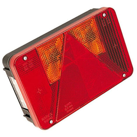SODIFLASH - Feu arrière carré LED 12V 4 fonctions cabochon transparent -  blister - 17250