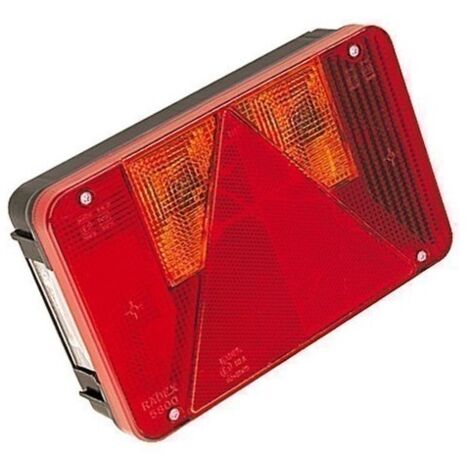 Feu RADEX 5900 droit 6 fonctions remorque avec ampoules