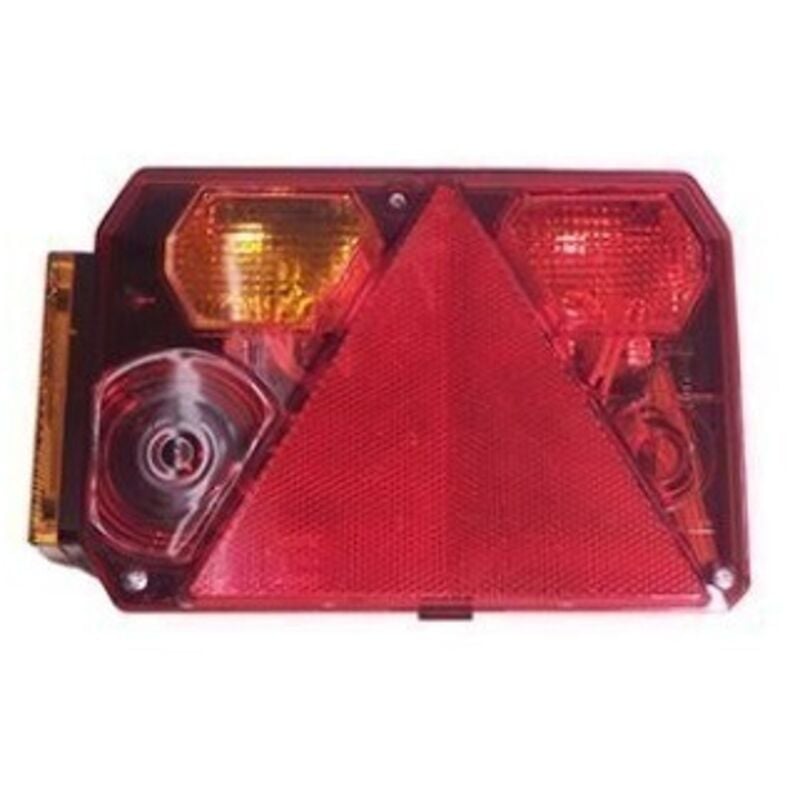 Feu RADEX 6400 gauche 6 fonctions avec feu de position orange pour remorque