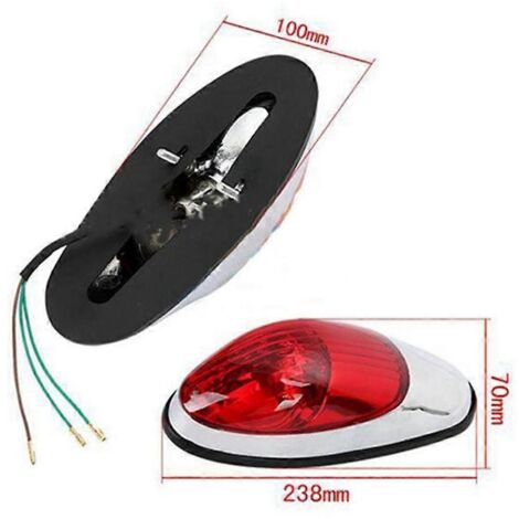 Feu stop arrière de moto, clignotant arrière pour Shadow--
