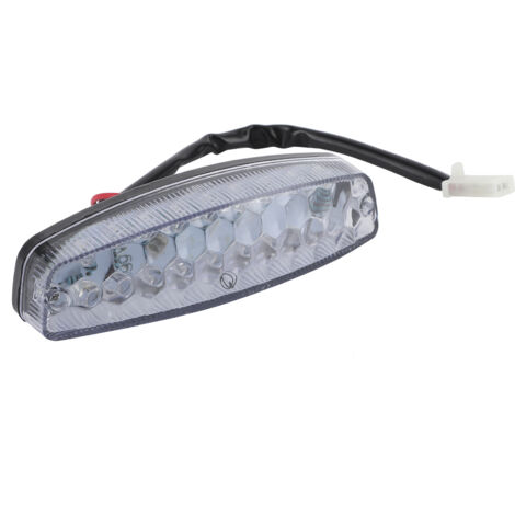 Feu stop arrière de moto Feu arrière 12 V 18 LED Convient aux quads chinois 4 roues 50/70/90/110/125/150 cm3