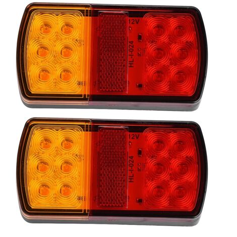 Feux Arrière Magnétiques Pour Remorque - Lot De 2, LED, étanches IP68, Câbles 7,5 M, 12V, Pour Voiture, Camion, Caravane