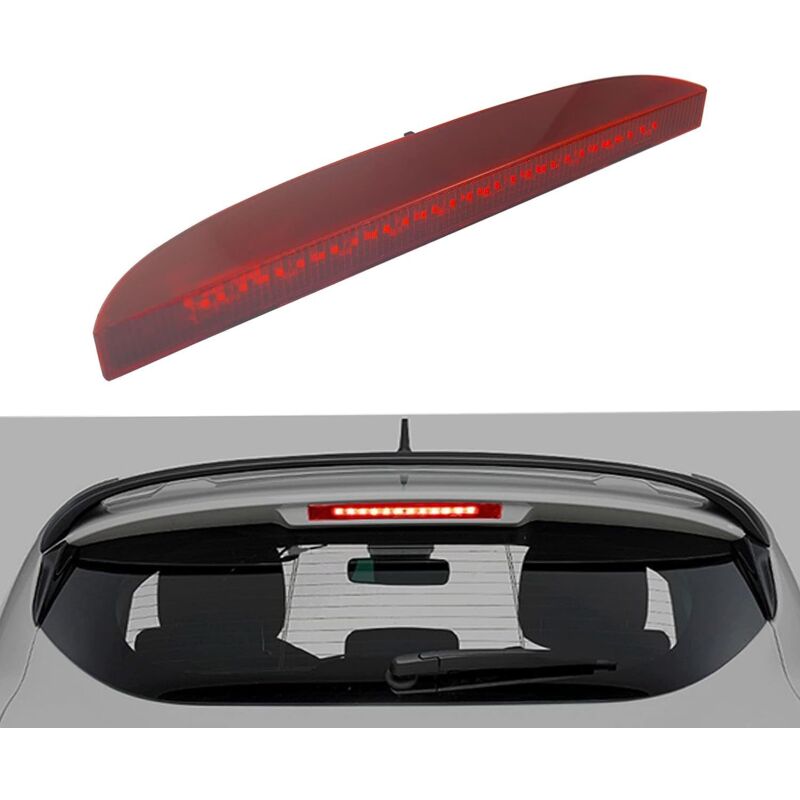 Zoternen - Feu stop clio 2, Troisième Feu Stop, Voiture troisième feu haut niveau 3e Feu de frein à haut montage 7700410753 rouge replacement pour