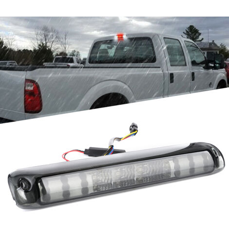 Feu stop LED montage haute pour Chevy Silverado 1500/2500/3500 1999-2006, noir