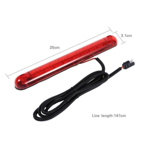 feu stop LED Universel rouge 24 LED voiture haut montage troisième 3ème feu stop feu arrière 12V auto eclairage - SURENHAP