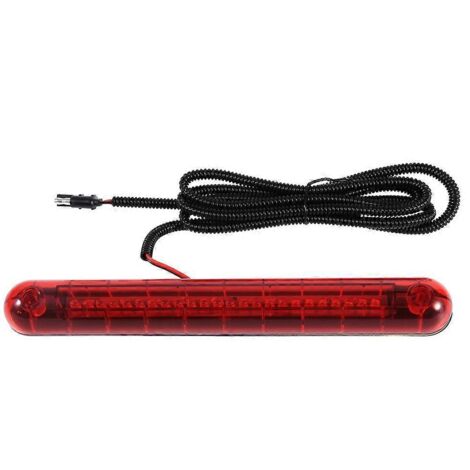 Feu stop universel rouge 24 LED, troisième feu de freinage arrière pour voiture, lampe de signalisation 12V, montage haut.