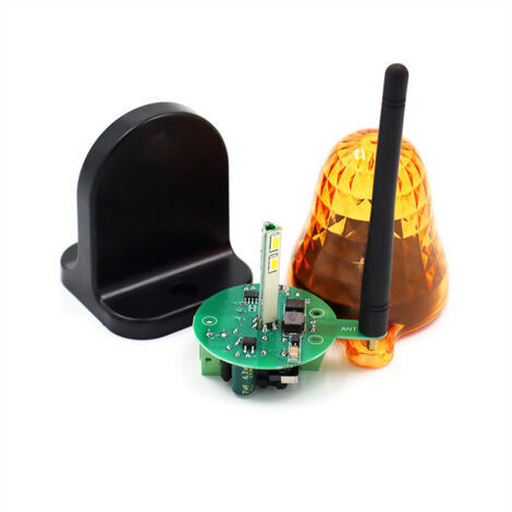 Feu stroboscopique à LED pour portes de garage, large plage de tension 12-265V, convient aux portes coulissantes et aux ouvre-portes de garage.