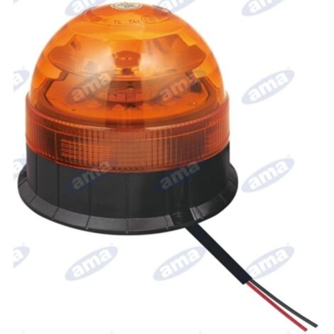 Feu tournant LED 12-24V base plate 130x140mm tracteur machine agricole