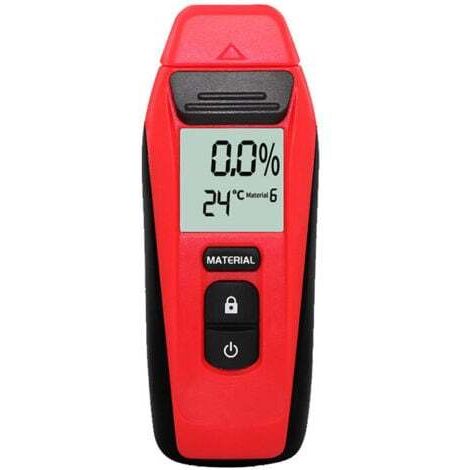 Feuchtigkeitsmesser für Holz, Thermometer, Hygrometer, Baumaterial, Feuchtigkeitsdetektor für Fußböden, Karton, Digitalanzeige, Nadeltyp