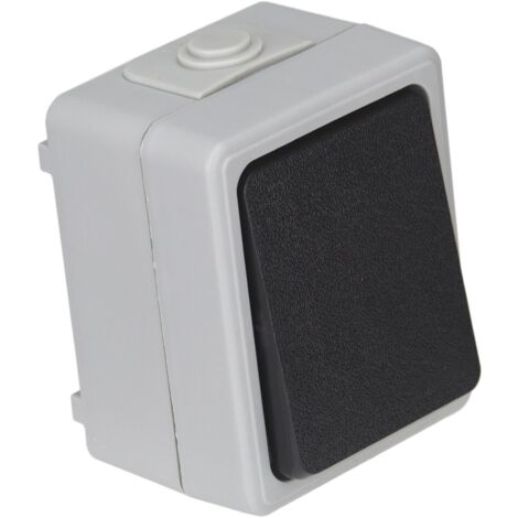Feuchtraum Wechselschalter Serie TAFF Aufputz Schalter IP44 250V grau