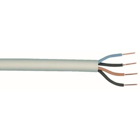 Feuchtraumleitung NYM-J 4 x 1,5 -10 Meter grau Leitung Elektroleitung Stromkabel