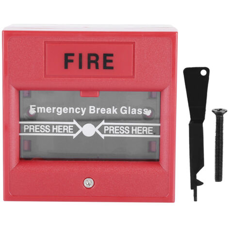 Feueralarmknopf für Notausgang mit zerbrechlichem Sicherheitsglasschalter