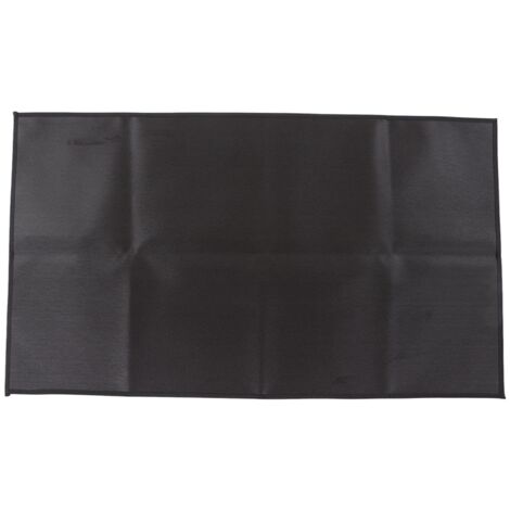 Feuerfeste Schutzmatte für Grill, schwarz, hitzebeständig – ideal für Terrasse oder Garten