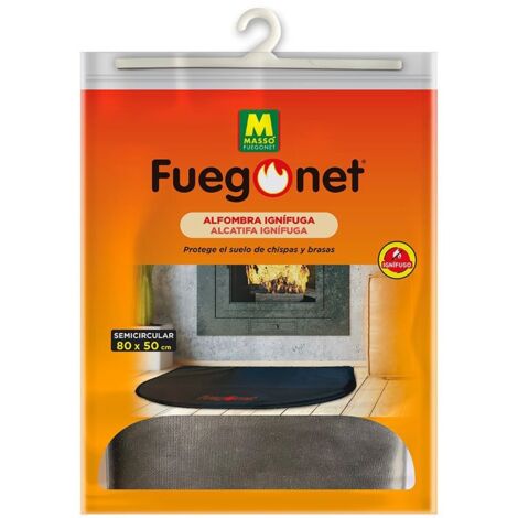 Feuerfester halbrunder Teppich 80x50cm fuegonet 231437s massó
