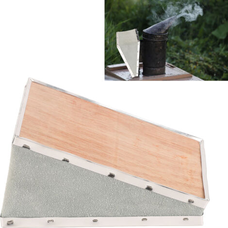 Feuerfester Mikroschnabel für Imker – guter Schutz, weiche Oberfläche und tragbar (Sperrholz & Leder, 19 x 12 cm, 258 g)
