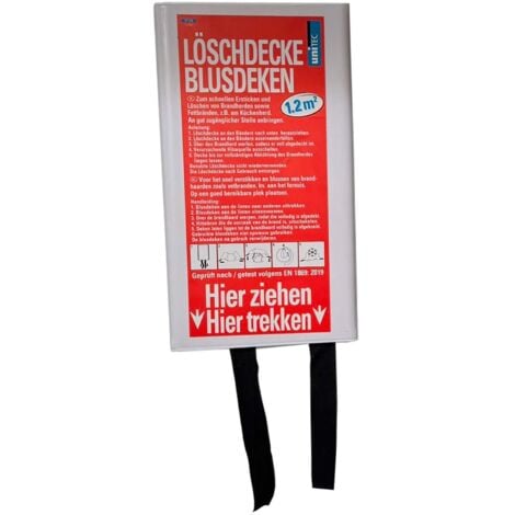 Feuerlöschdecke, Löschdecke, Feuerschutzdecke, Notfall-Überlebens-Sicherheitsabdeckung für Küche, Fiberglasdecke, 110 x 110 cm - 1 Stück