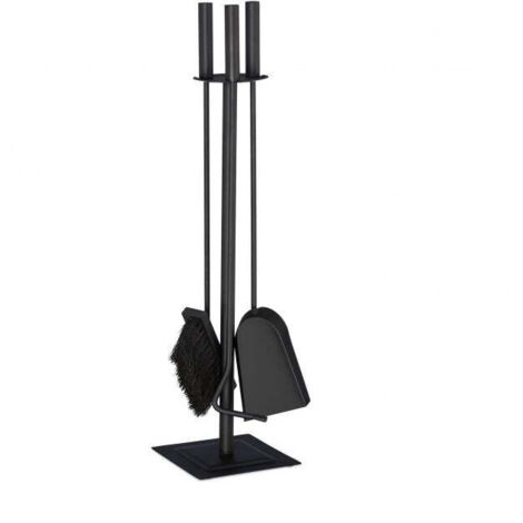 Feuerstander 4 teilig schwarz