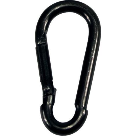 Feuerwehr-Karabinerhaken schwarz-Zn 100x10mm