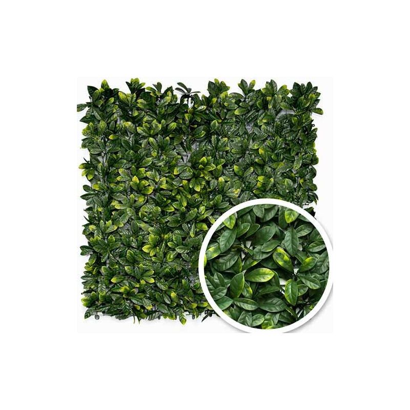 James Grass-france Green - Feuillage artificiel laurier cerise 1m x 1m, l 2 m - vert