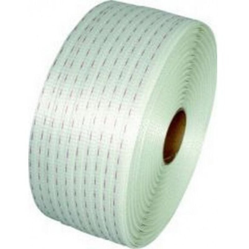 Feuillard en polyester, Larg. : du ruban : 16 mm, Long. 600 m, Charge de rupture 6000 n