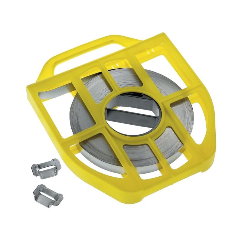 Feuillard inox, épaisseur 0,7 mm, largeur 10 mm, rouleau de 50 m Serflex