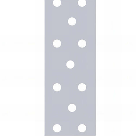 Fixtout – Feuillard perforé galvanisé 40 x 2,0 mm – Acier DX51D Z275 – Longueur 10 mètres – Assemblage construction solide