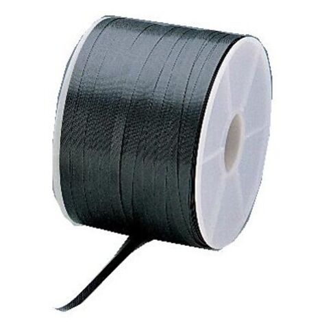 Feuillard polypropylène noir. largeur 12 mm. épaisseur 0.5 mm. longueur 800 m - CORDERIE MESNARD SAS