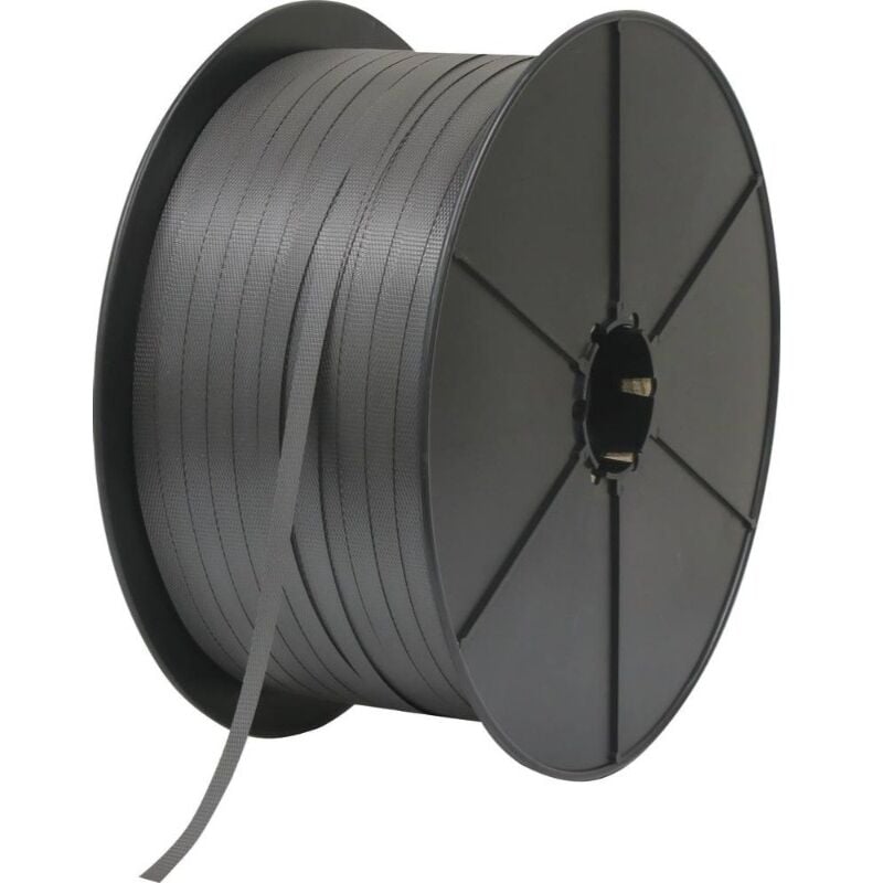 Feuillard polypropylène manuel noir 12mm 1500m - 14029