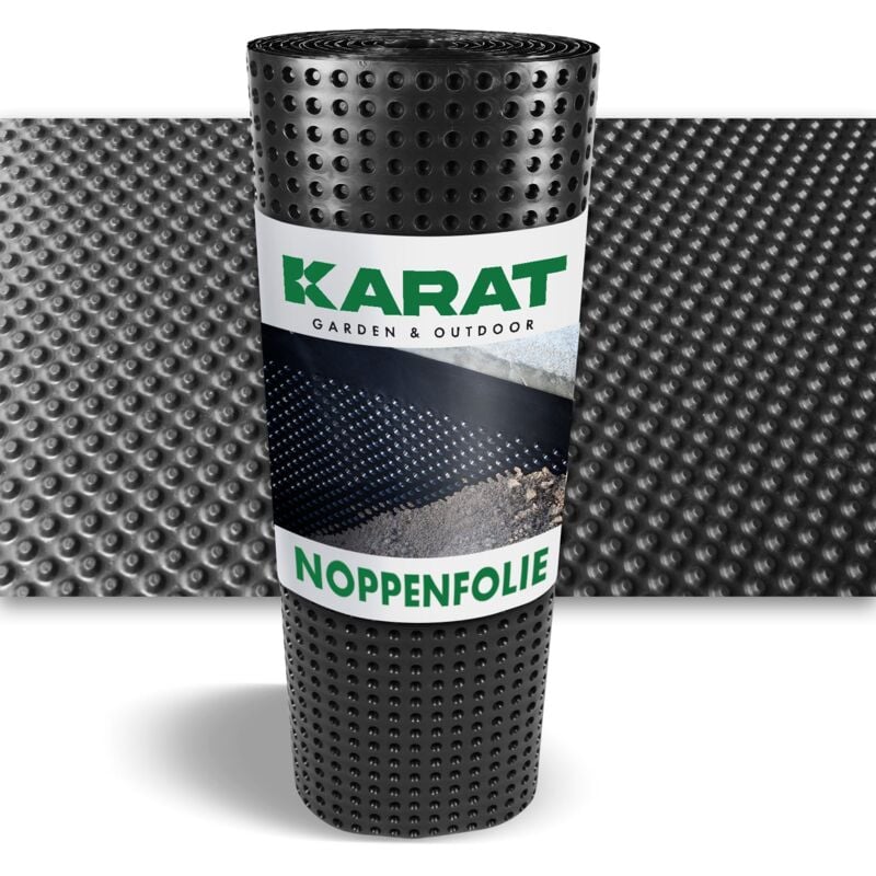 Floordirekt - Film à bulles Protection contre l'humidité et l'humidité Noir, 100 x 1000 cm