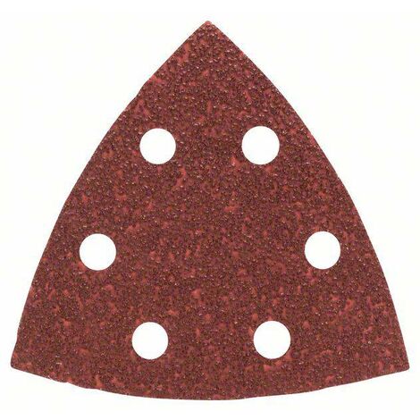 Feuille abrasive Delta avec bande auto-agrippante, perforé Bosch Accessories 2607019487 Grain 40 Cote d'encoignure 93 mm 25 pc(s) C90805