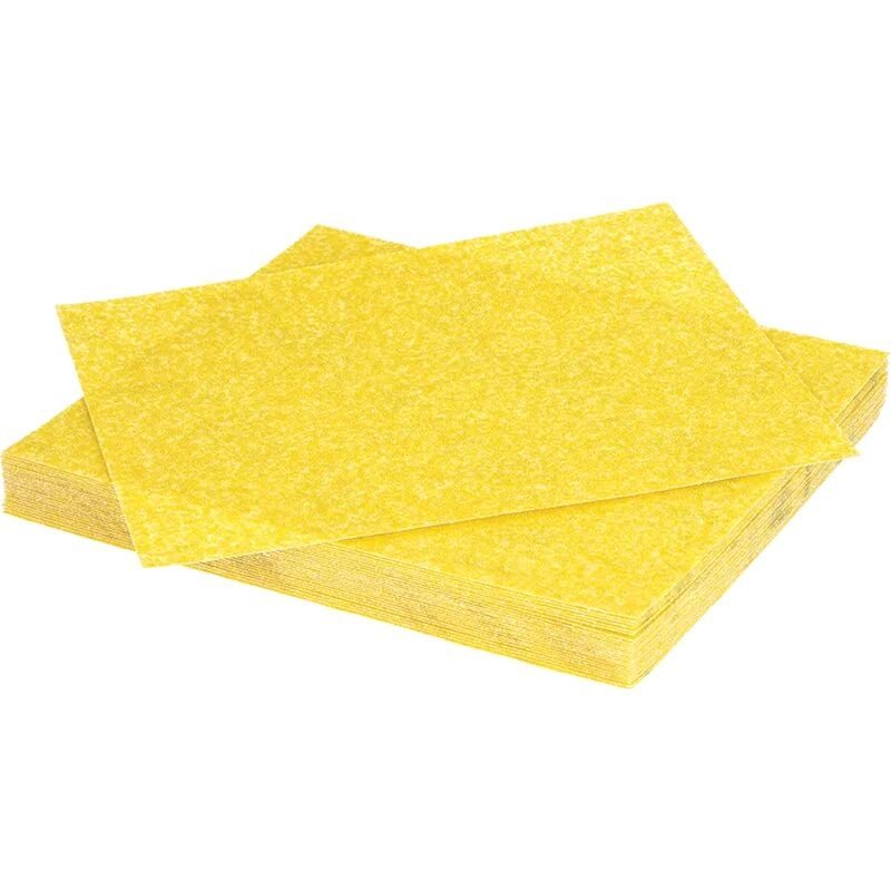 Feuille abrasive jaune 230 x 280 mm Mirka papier de verre ponçage bois, métal et peinture​ x25 Épaisseur du grain: p 60 (Gros: Décapage)