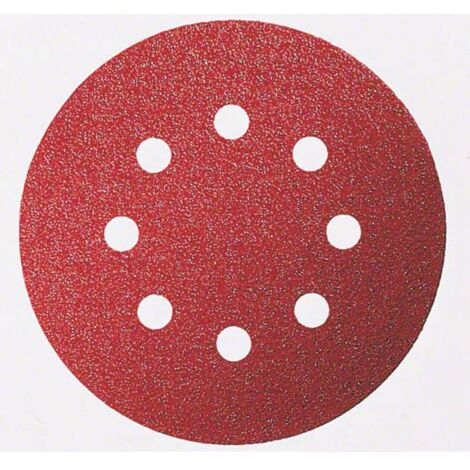 Feuille abrasive pour ponceuse excentrique avec bande auto-agrippante, perforé Bosch Accessories 2608605645 Grain 240 (