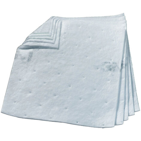 Feuille Absorbant d'huile 3M, 200 par paquet , capacité d'absorption: 150 L, Sorbant ( Prix pour Boîte de 200 )