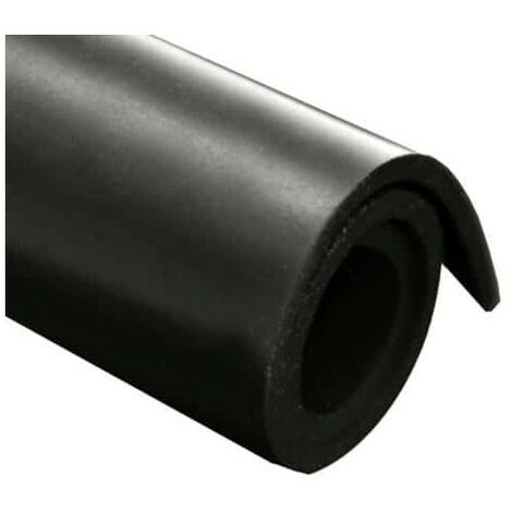 Feuille caoutchouc néoprène 100x140cm épaisseur 1.5mm - Noir