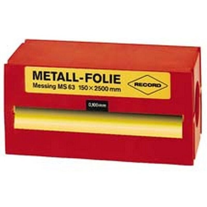 Record - Feuille clinquant laiton 150x2500x0,100mm 1 pcs