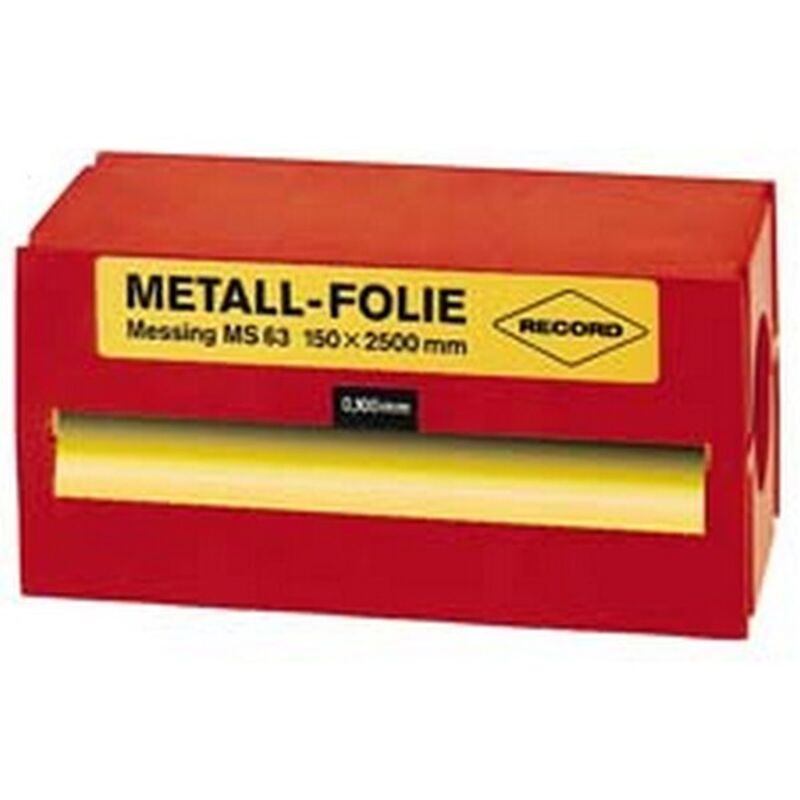 Record - Feuille métallique en laiton (Ms 63), Épais. : de la feuille : 0,15 mm