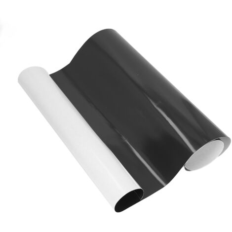 Feuille de caoutchouc Flexible noire pour aimant de voiture, épaisseur de 0.5mm, rouleau adhésif arrière pour réfrigérateur