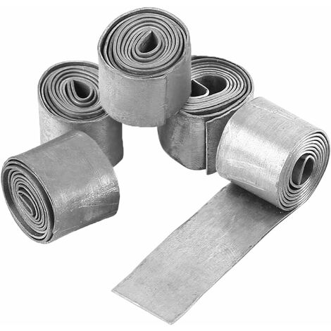 Feuille de Plomb Rouleau 5 Rouleaux Pêche Feuille Souple Feuille de Plomb de Pêche Accessoires Fournitures Poids de Pêche Plomb Souple Les Accessoires de Pêche pour Leurre de Pêche 0.6mm JUNJUN