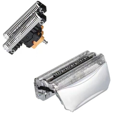 Feuille et cutter 51S pour activateur complet 360° Braun série 8000 ContourPro 5643 5645 8970 8975 8985 8987 Argent