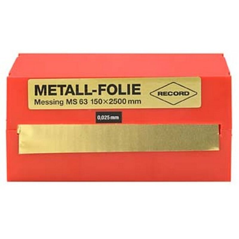 Feuille clinquant acier non allié 150x2500x0,500mm RECORD 1 PCS