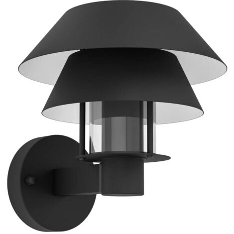 Feuille murale Chipapera Noir, Blanc L: 22CM B: 24.5cm H: 22.5cm Dimmable IP44