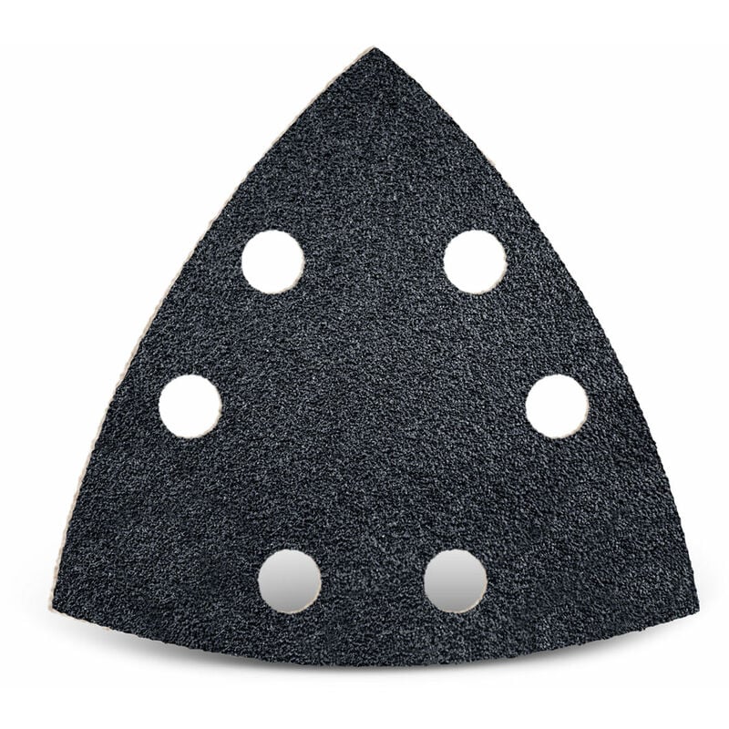 Black Feuilles abrasives auto-agrippantes, 93 mm, 6 trous, p. Ponceuses delta, Carbure de silicium (Lot de 50) G600 - Menzer