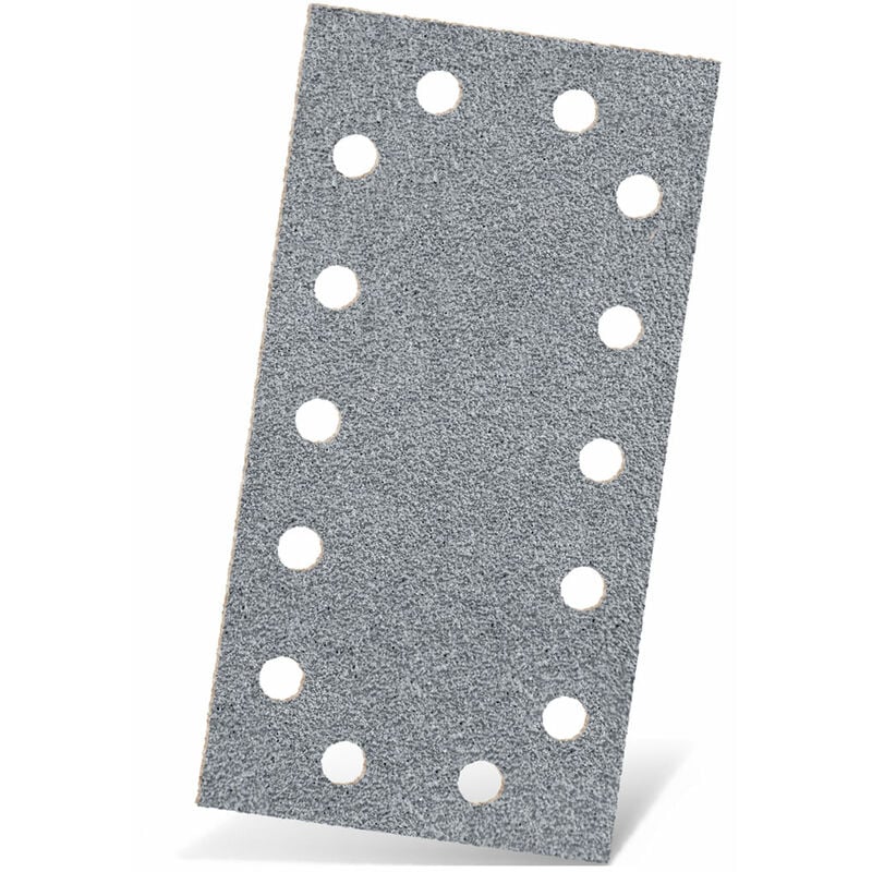 Menzer - Platinum Feuilles abrasives auto-agrippantes, 230 x 115 mm, 14 trous, p. Ponceuses vibrantes, Corindon semi-supérieur (Lot de 50) G40