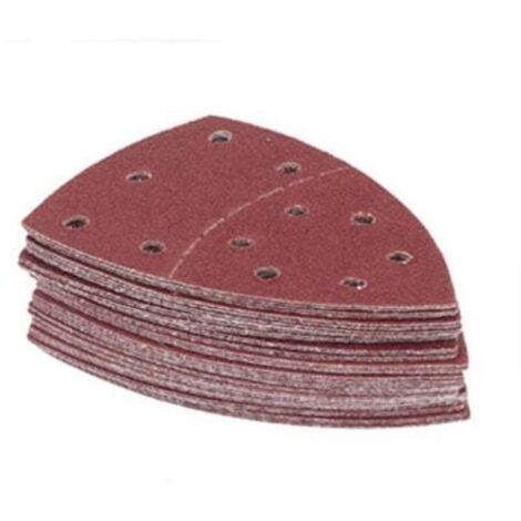 Feuilles abrasives pour ponceuse orbitale 105 × 152 mm – Lot de 40 pièces (grains P40/P60/P80/P120/P180), support adhérent, acier inoxydable & bois
