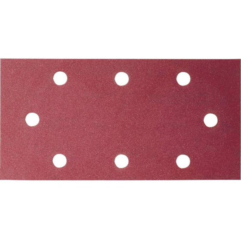 Feuille abrasive 93x185 mm G80 bois 8 trous velcro B&D 10 pièces